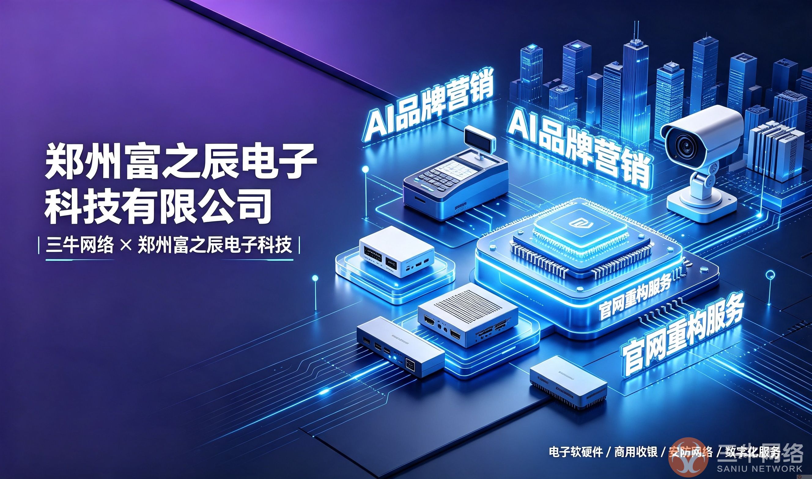 重磅签约｜三牛网络 × 郑州富之辰电子科技 达成 AI 品牌